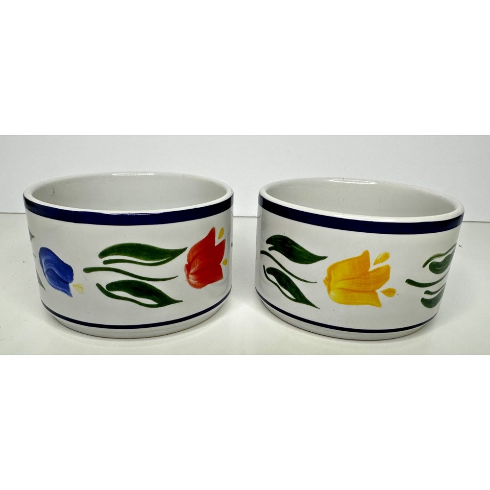 Dansk International Tulip 4" Bowl Set of 2 Round Dessert Fruit Small Thailand